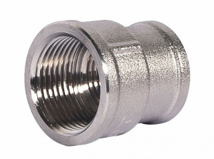rs 3\4"*1\2", 200шт. (20шт\уп*10), муфта переходная вн. резьба латунь никелиров., lavita